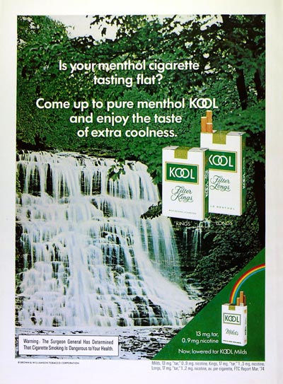 Kool menthol cigarette